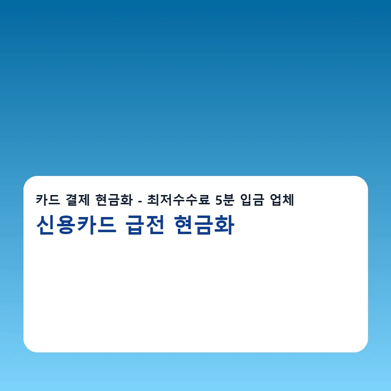 신용카드 급전 현금화 한도확인 방법을 설명하는 이미지